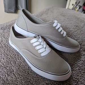 Gray Canvas Sneakers